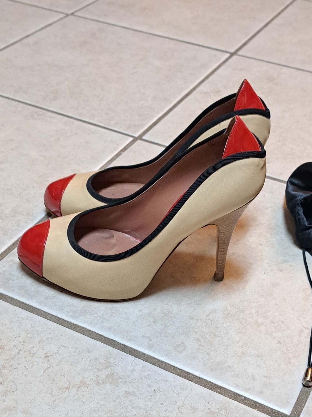 Giuseppe Zanotti Tricolor Cap-Toe Pumps - Women's size 38.5 (8)